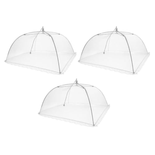 Alipis 3piezas Cubre Platos Antimoscas Fundas Protectoras De Malla para Cocina Protectores De Alimentos