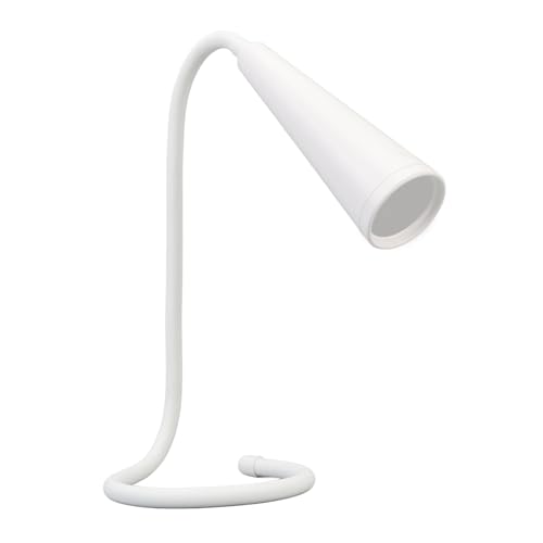 AYNEFY LED Reading Light, 3 Color Temperatures Stepless Dimming, USB Rechargeable Gooseneck Lamp for Reading, Knitting, Camping