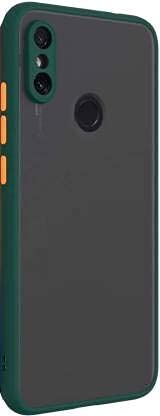 Indiacase Smoke Back Cover for Redmi Y2 Translucent Shockproof Smooth Rubberized Matte Hard Back Case Cover with Camera Protection [Smoke Case Army Green]