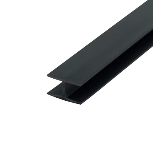 Outwater 3/8 Inch Black Styrene H Channel