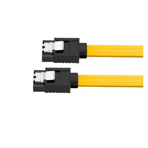 Data Cable Connection Conversion Cable SATA3 Solid State Drive Mechanical Hard Drive Optical Drive Serial Port Cable 6Gb/s Extension Cable(Yellow 40CM)