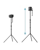 ULTIMEA Steady 310 - Set di 2 supporti universali regolabili in altezza, colore nero, supporto per casse estensibili da 62 cm a 93 cm, per satelliti e altoparlanti da scaffale con un carico fino a 3