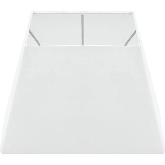 Wogati® Premium Lampenschirm Trapez | Größe: M | 30x18,5cm | Farbe: Weiß | E14/E27 | Baumwolle | für Stehlampen, Hängelampen, Tischlampen, Deckenlampen