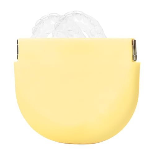 Zasjon Caja Dentadura Postiza de Silicona, Caja Ferula Dental con Agujero de Aire, Caja de Almacenamiento de Dentadura Caja Ortodoncia Dental
