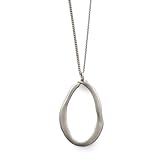 [ジュエル ボックス] JewelVOX JewelVOX ロングネックレス レディース 人気 チェーン ドロップ ペンダント 金属アレルギー対応 大人 (【A】 シルバー)