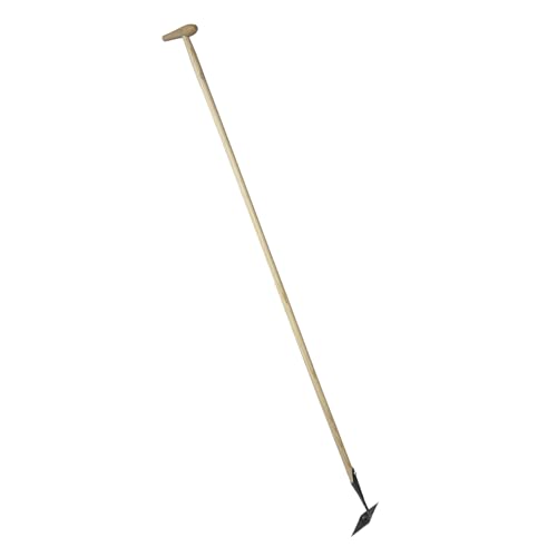 Dewit Diamond Hoe with P-Grip Handle-Long Handle Garden Hoe with Forged Steel Diamond Head – 4 Sharp Edges – Weed Without Bending – Push & Pull Action