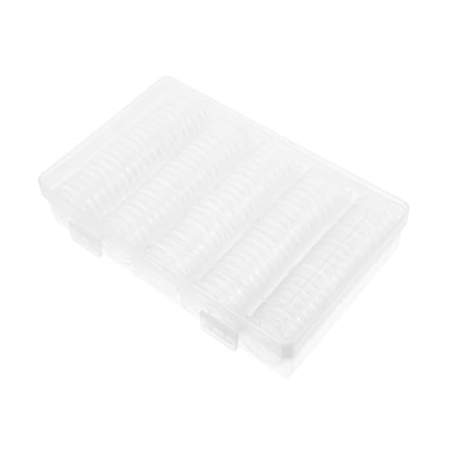 Boîte de rangement pour capsules transparentes en plastique Zerodeko avec couvercle rond