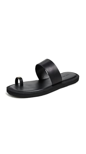 Tory Burch Women's Toe Ring Flip Flops, Perfect Black/Perfect Black, 8 Medium US