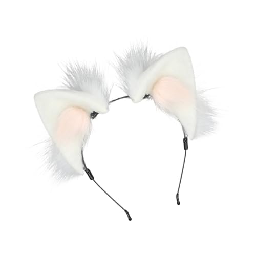 Diadema de orejas peludas Greabuy para cosplay de animales y fiestas