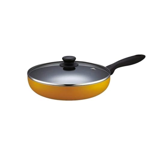 Wok antiadherente de aluminio anodizado duro con tapa de vidrio miniatura 1