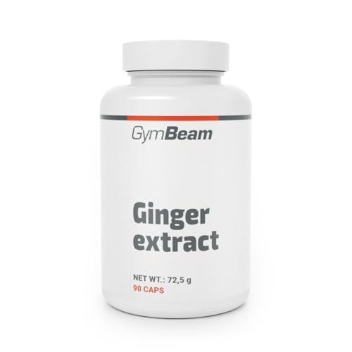 GymBeam Ingwer Extrakt - Hochkonzentrierter Ginger Extract mit 6% Gingerol 650 mg pro Kapsel 12:1 Extraktionsverhältnis glutenfrei laktosefrei vegan Immunsystem Support 60 Kapseln