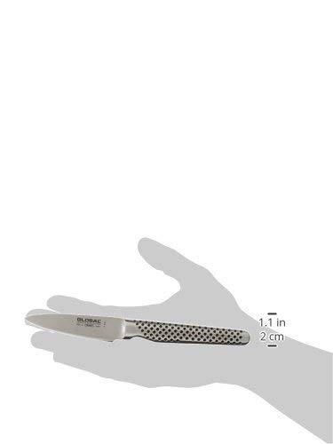Global GSF-46 Schälmesser mit 8 cm Klinge aus rostfreiem Stahl