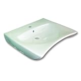 Goman Lavabo Ergonomico per Disabili, Lavandino per Bagno Accessibile Diversamente Abili, Serie Open, 66 x 55 x 16 Centimetri