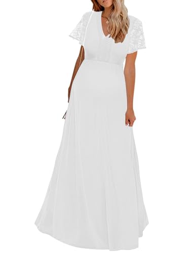 white eyelet maternity dress Tiffany Rose Suzie Wedding Short Ivory cross super Momyknows White Lace Corset Square