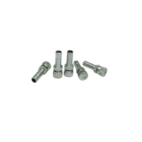 Image of skyblue Brass Misting Nozzle (20 pcs) 0.3 mm Orifice 6mm Stem Size Water Sprayer Fogging Cleanable Anti-drips Ideal for Misting Lawn Gardens Greenhouse Air Cooling Systems (20 Nozzles)