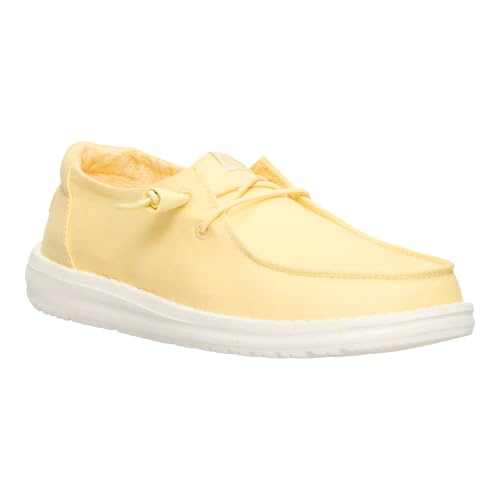 Image of HEYDUDE Women's Wendy Stretch Canvas Slip On Shoes | Easy On Loafer
