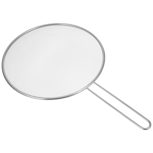 FUNNETOYU Pantalla Antisalpicaduras De Acero Inoxidable Asa para Freír y Hervir Cocina