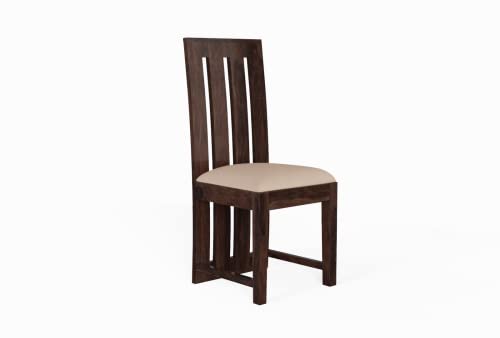 Image of Wooden Dining Table 6 Seater | Six Seater Dinning Table with 6 Chairs with Cushion for Home & Restaurant | Dining Room Sets | Sheesham Wood, Walnut