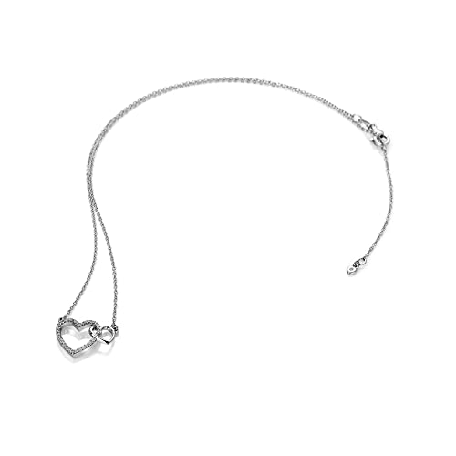Image of Hot Diamonds Togetherness Open Heart Pendant DP731 Womans Necklace