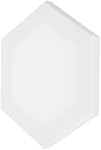 PATIKIL Paint Canvases pour la peinture, paquet de 3 12x10 Panneaux de panneau en toile d'art en bois hexagone de pouce pour acrylique, huile, peinture Tempera, blanc