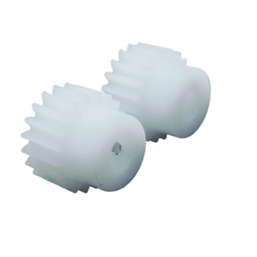 Cylindrical Drive 2pcs 0.5 Module 50 Teeth Spur Gear with Step 0.5M 50T 26mm Diameter Plastic Cylindrical Gear 5mm Teeth Thickness Pinion Rack Machinery(6.35mm BORE)