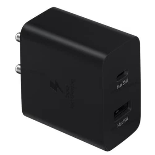 Image of RDG 35W Super Fast Charger Dual Port Adapter Compatible with Samsung Galaxy M51 / M42 / F23 5G / M53 5G / M52 5G / M33 (Only Adapter)