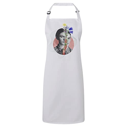 Tablier cuisine premium au design artistique de surréalisme fleurs