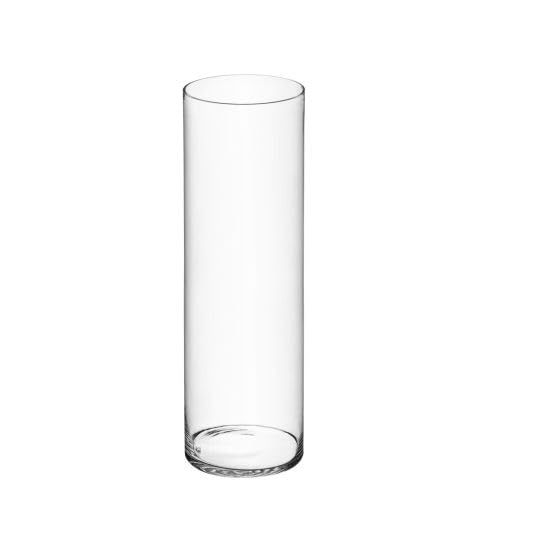 Cilindro in Vetro BORDO SPESSO Diametro 25 Cm Altezza 100 Cm VASO LINEA CRYSTAL