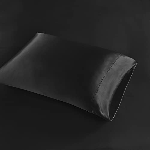 Madison Park Essentials Satin Sheet Set Luxury and Silky with Natural Sheen, Premium 16" Deep Pocket, All Around Elastic - Image 4