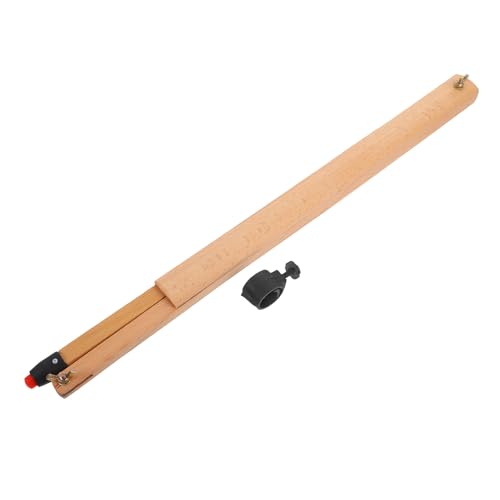 SUPVOX Brújula Multifuncional para Enseñanza de Matemáticas y Dibujo en Pizarra, Compás de Madera Cabezal de Goma, Herramienta Portátil para Arte, Ingeniería y Demostraciones Educativas