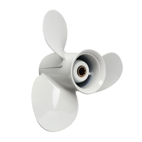 Hélice Hors-Bord 9 1-4X10-J pour sorties de pêche et balades en mer avec moteur 9.9 ou 15 CV