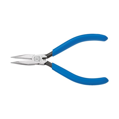 Klein Tools D322-41/2C Electronics Pliers, Slim Needle Nose, Spring-Loaded, 4-Inch
