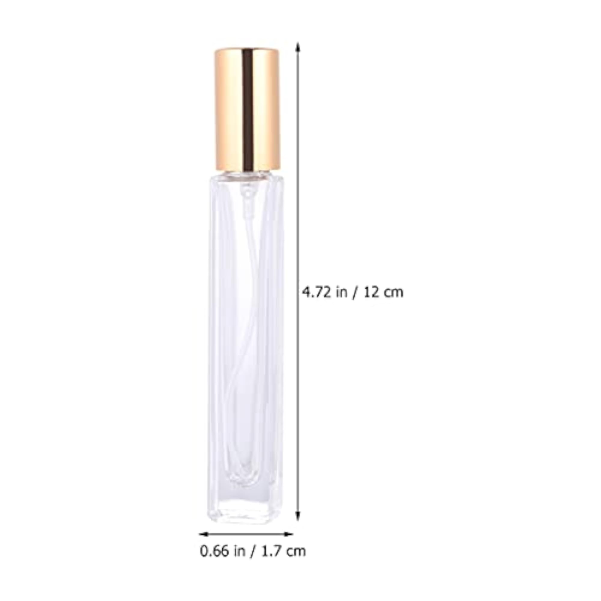 5Pcs Glass Clear Spray Bottles, Refillable Mist Sprayers
