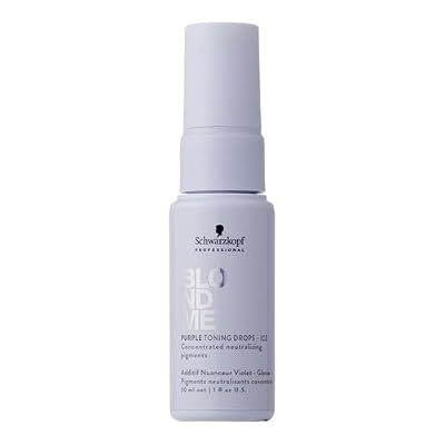 BLONDME Blonde Wonders Leave-In Toning Drops for Blonde Hair, Ice, 1.0 Fl Oz | Eliminate Brassy Yellow Tones | Color Depositing Treatment | For Cool Blonde or Gray Hair