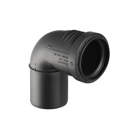 Geberit 390224141 Bogen Silent-PP mit Muffe, 87.5 Grad DN 50 