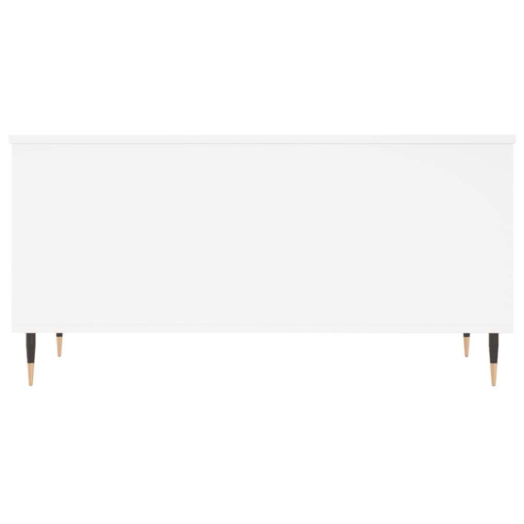 Homgoday Tavolino da caffè bianco 90 x 44,5 x 45 cm, in legno ingegnerizzato, tavolino da tè per soggiorno, sala d'accoglienza degli ospiti, camera da letto e ufficio mobili tipo 1