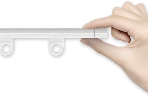 Concealed Ultra-Thin Track Set | 5.8mm Aluminum Alloy Ceiling Rails | Curtain Rods for Balconies & Bathrooms | Adjustable 190cm & 2x95cm | Space-Saving Design