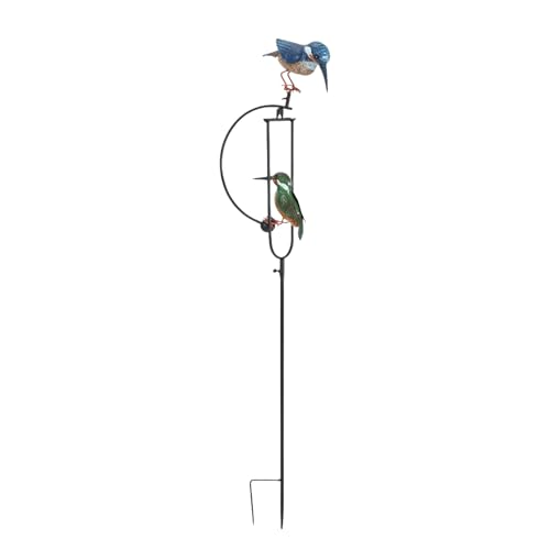 Blue and green hummingbird balancing rocker