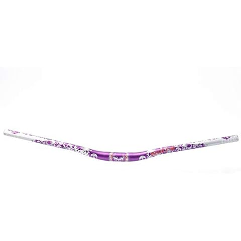 GRTE Mountainbike-Lenker Leichtgewicht-XC/DH Speed Dirt Bike-Lenker Fahrrad-Riser Bar Extra lang für MTB Downhill-Rennen 31,8mm 720mm/780mm,Lila,31.8mm/780mm Cover