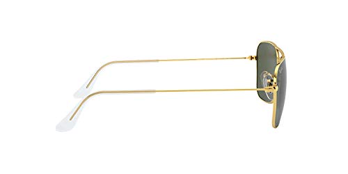 Ray Ban Unisex Sunglasses, Gold Lenses Metal Frame, 58mm3