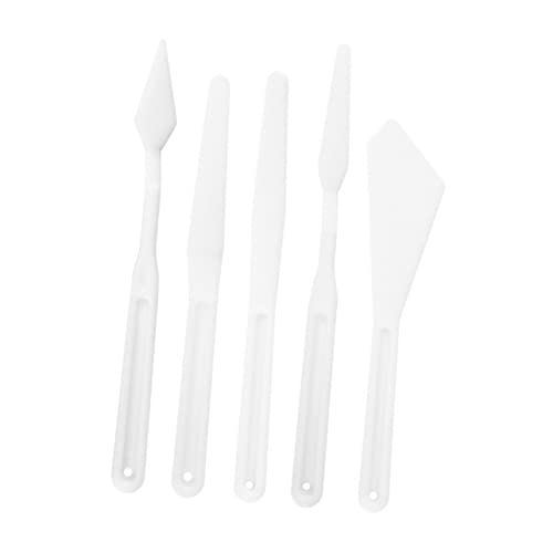 VILLCASE Painting Spatula Set Palette Knife Set Oil Acrylic Paintings Plastic Scrapers Art Tools