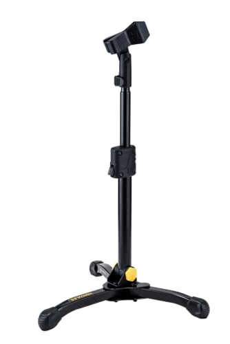 Hercules Stands MS300B Low Profile Straight Microphone Stand - with EZ Mic Clip