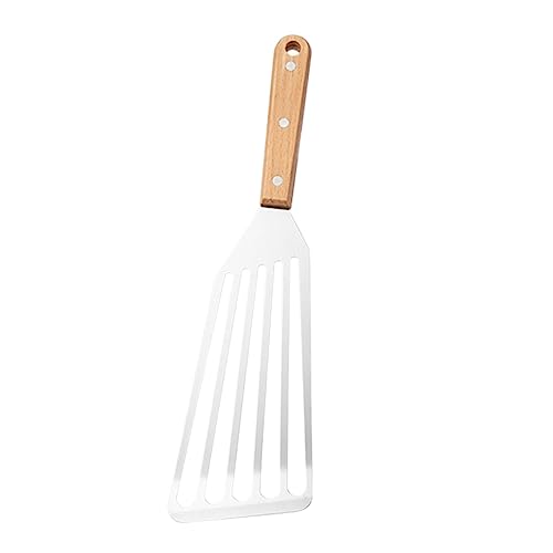 Garneck Stainless Steel Fish Spatula Large Multi-functional Steak Flipper Spatula Kitchen Use Wear-resistant Cook Supply