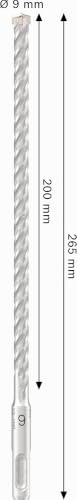 Perceuse Bosch PERCEUSE PRO SDS PLUS 5X 9 x 200 x 265 mm - vue 4