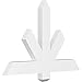 Ekena Millwork GBP036X24X0204KEN00 Kennewick Architectural Grade PVC Gable Brackets 36"W x 24"H x 2"D x 4"F, 16/12 Pitch