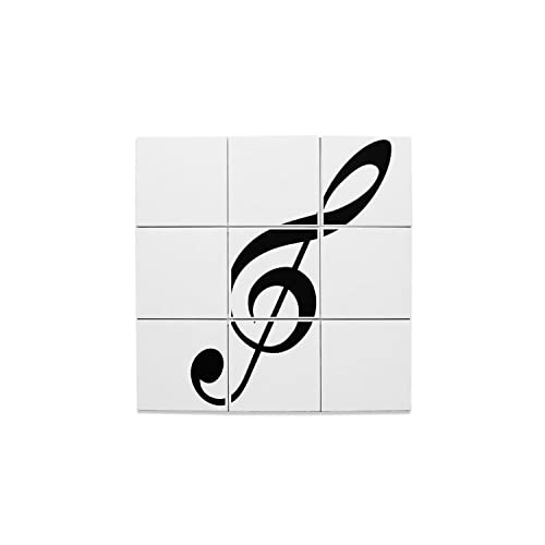 Carreaux Céramique Partition pour remplacer un mur blanc par un décor de musique
