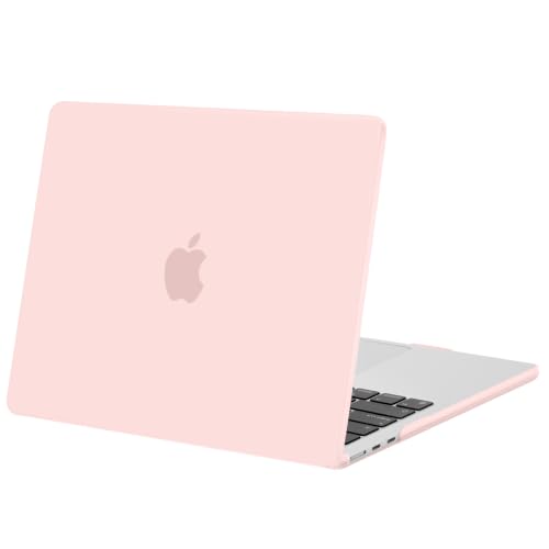 Image of MOSISO Compatible with MacBook Air 15 inch Case M5 M4 M3 M2 2026 2025-2023 | Model A3448 A3241 A3114 A2941, Scratch-Resistant Ultra-Thin Protective Hard Shell Case Cover, Chalk Pink