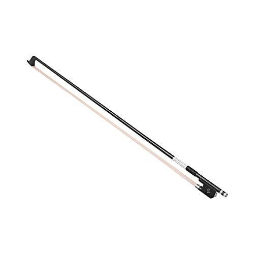 Moniss 4/4 Cello Violoncelo Arco Bem Equilibrado De Fibra De Carbono Bastão De Carbono Rã Branco Pêl