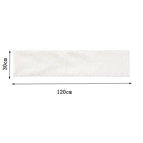 Pontedinvoy Kunstfell Modern Tischläufer - Deko Weihnachten,Tischläufer Weiß,Weihnachten Tischläufer für Weihnachten ,Hochzeit,Home Esstisch, Schminktisch, Couchtisch Moderner Tischläuf (30x120cm)