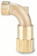 Rainbird SH2 Brass Swivel Hose Elbow 1"